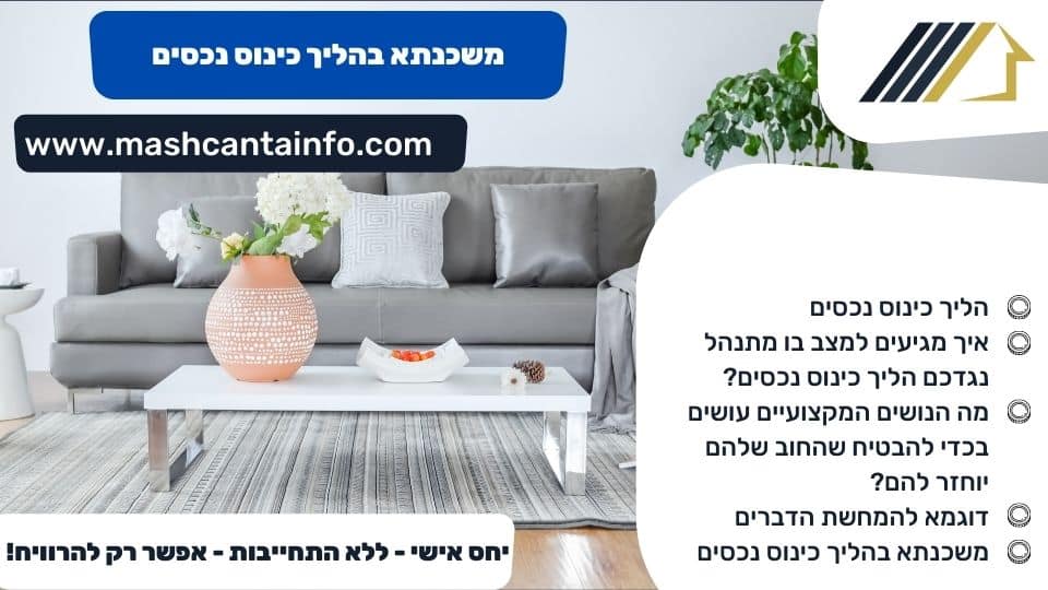 משכנתא בהליך כינוס נכסים